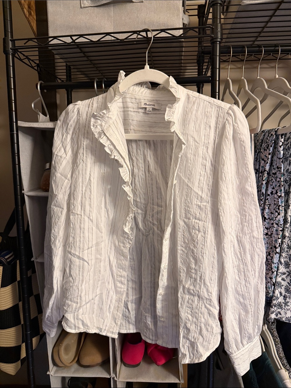 Madewell Ruffled Button-Up Top - Picture 2 of 8